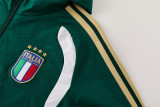 2026 Italy (green) hooded Windbreaker Soccer Jacket suit
