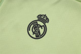 25-26 Real Madrid (light green) Jacket and cap set training suit Thailand Qualit