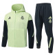 25-26 Real Madrid (light green) Jacket and cap set training suit Thailand Qualit