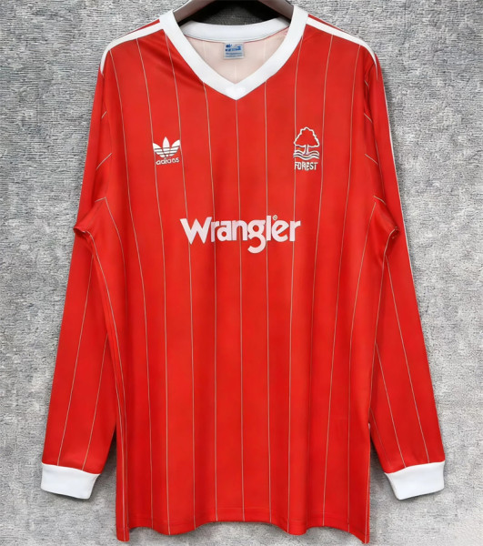 Long sleeve 82-84 Nottingham Forest home Retro Jersey Thailand Quality