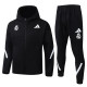 25-26 Real Madrid (black) Jacket and cap set training suit Thailand Qualit
