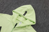 25-26 Real Madrid (light green) Jacket and cap set training suit Thailand Qualit