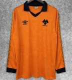 Long sleeve 80-81 Wolverhampton Wanderers home Retro Jersey Thailand Quality