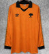 Long sleeve 80-81 Wolverhampton Wanderers home Retro Jersey Thailand Quality