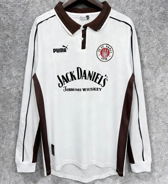 Long sleeve 99-00 FC St. Pauli home Retro Jersey Thailand Quality