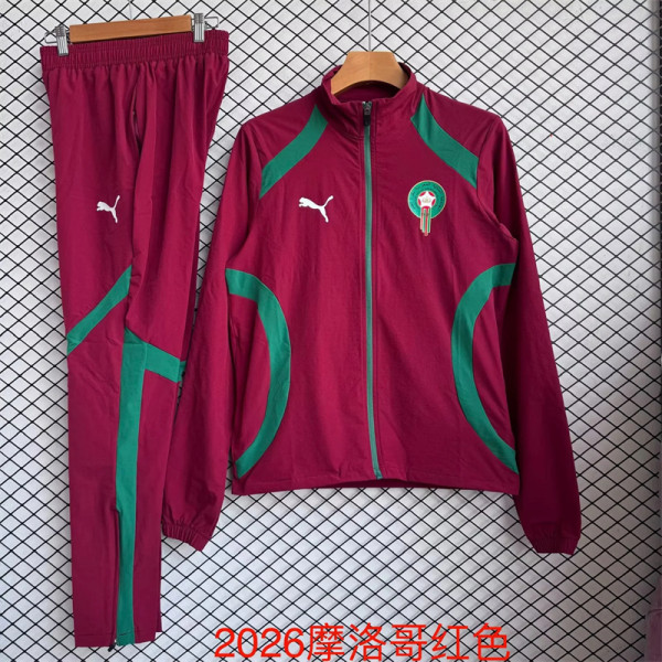 2026 Morocco Windbreaker Soccer Jacket suit
