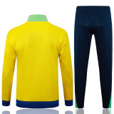 25-26 Brazil (yellow) Jacket Adult Sweater tracksuit set
