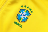 25-26 Brazil (yellow) Jacket Adult Sweater tracksuit set