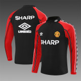 1998-99 Manchester United (black) Retro Jersey Adult Sweater tracksuit