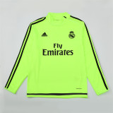 2015-16 Real Madrid (fluorescent green) Retro Jersey Adult Sweater tracksuit