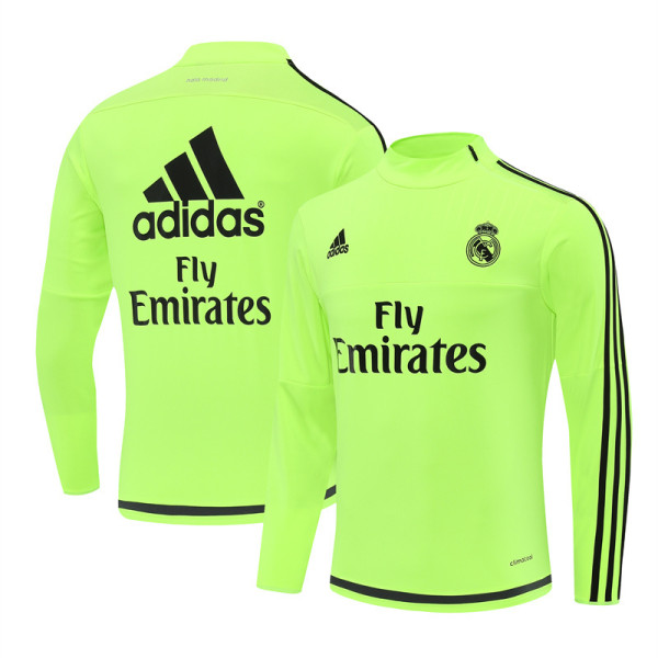 2015-16 Real Madrid (fluorescent green) Retro Jersey Adult Sweater tracksuit