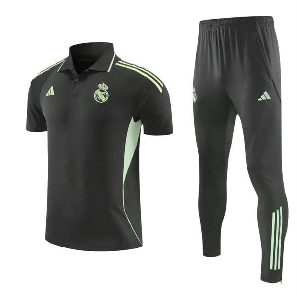 26-27 Real Madrid (olive drab) Polo Short Thailand Quality set