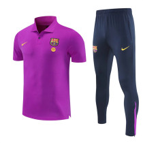26-27 FC Barcelona (Purple) Polo Short Thailand Quality set
