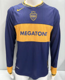 Long sleeve 06-07 CA Boca Juniors home Retro Jersey Thailand Quality