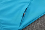2026 Spain (lake blue) hooded Windbreaker Soccer Jacket suit