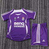 Kids kit 06-07 Real Madrid Away (Retro Jersey) Thailand Quality