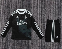 Long sleeve Kids kit 14-15 Real Madrid Third Away (Retro Jersey) Thailand Quality