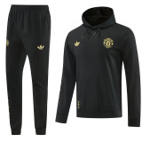 26-27 Manchester United (black) Jacket and cap set training suit Thailand Qualit