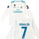 Long sleeve 17-18 Real Madrid home (RONALDO 7#) Retro Jersey Thailand Quality