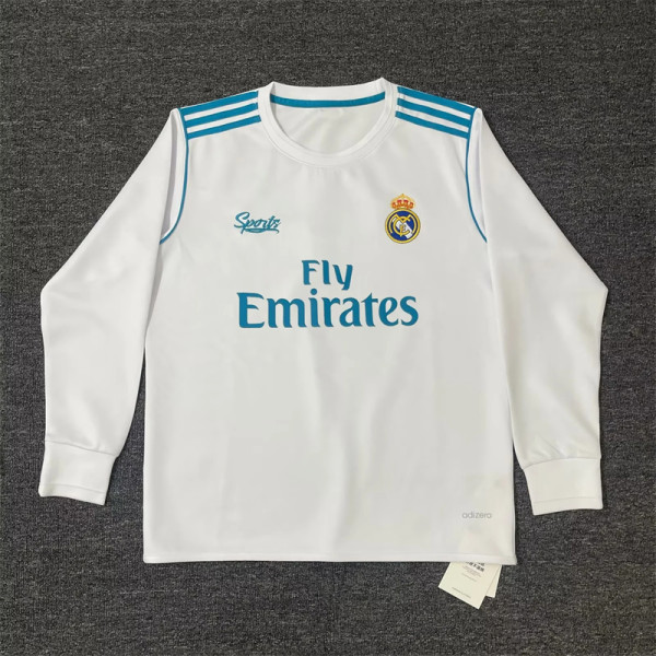 Long sleeve 17-18 Real Madrid home Retro Jersey Thailand Quality
