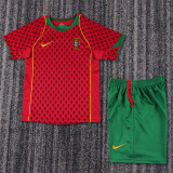 Kids kit 2004 Portugal home (Retro Jersey) Thailand Quality