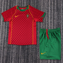 Kids kit 2004 Portugal home (Retro Jersey) Thailand Quality