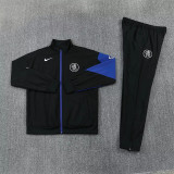 26-27 Chelsea (black) Windbreaker Set Soccer Jacket