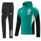 26-27 Liverpool (green) hooded Windbreaker Soccer Jacket suit