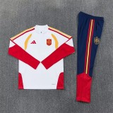 2026 Spain (white) Adult Sweater tracksuit set