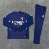 Player Version 25-26 Real Madrid (royal blue) Adult Sweater tracksuit set