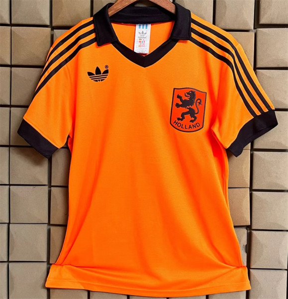 1980 Netherlands home Retro Jersey Thailand Quality