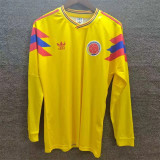 Long sleeve 1990 Colombia home Retro Jersey Thailand Quality