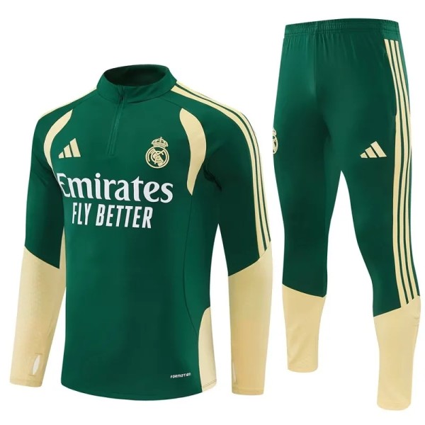 26-27 Real Madrid (green) Adult Sweater tracksuit set