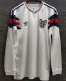 Long sleeve 1990 England home Retro Jersey Thailand Quality