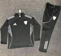 26-27 Sevilla FC (Black) Adult Sweater tracksuit set Training Suit