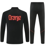 2026 Netherlands (black) Adult Sweater tracksuit set Training Suit