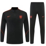2026 Netherlands (black) Adult Sweater tracksuit set Training Suit