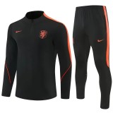 2026 Netherlands (black) Adult Sweater tracksuit set Training Suit