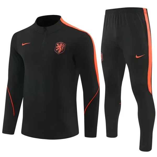 2026 Netherlands (black) Adult Sweater tracksuit set Training Suit