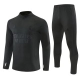 26-27 Real Madrid (black) Adult Sweater tracksuit set
