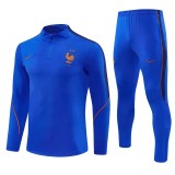 2026 France (variegated blue) Adult Sweater tracksuit set