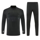 26-27 Real Madrid (black) Adult Sweater tracksuit set