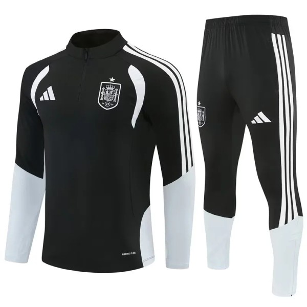 2026 Spain (black) Adult Sweater tracksuit set