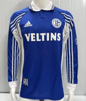Long sleeve 99-00 Schalke 04 home Retro Jersey Thailand Quality