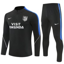 26-27 Atletico Madrid (black) Adult Sweater tracksuit set