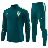 26-27 Brazil (dark green) Adult Sweater tracksuit set