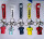 Silicone keychain for football star jerseys