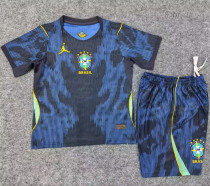 Player Version Kids kit 2026 Brazil Away Thailand Quality