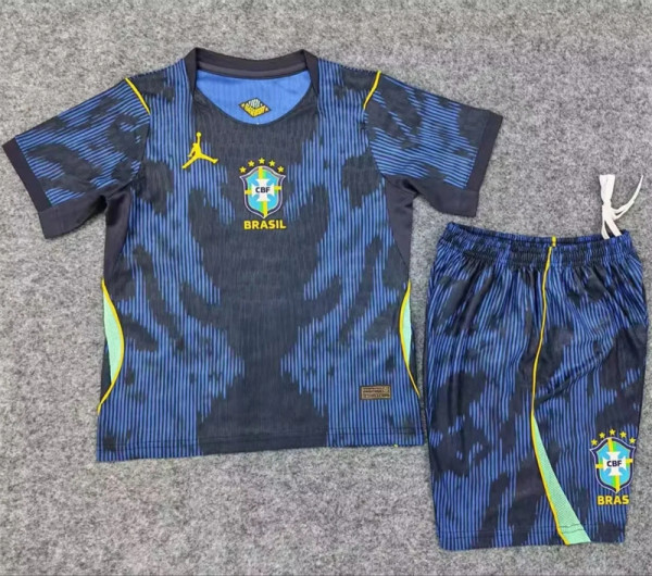 Player Version Kids kit 2026 Brazil Away Thailand Quality
