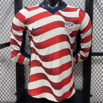 Long sleeve 2026 United States home Player Version Thailand Quality